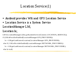 Location Service(1)
