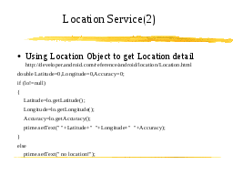 Location Service(2)